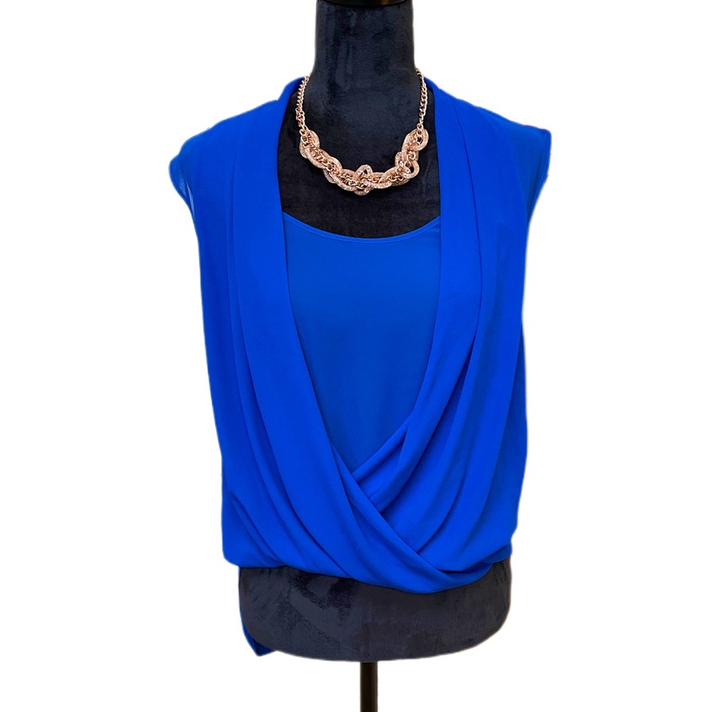 BCBG Max royal blue blouse